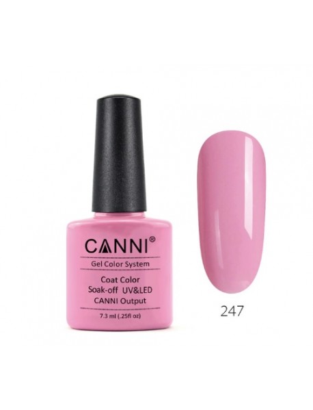 Ημιμόνιμο Βερνίκι Canni #247 Natural Pink-7.3ml