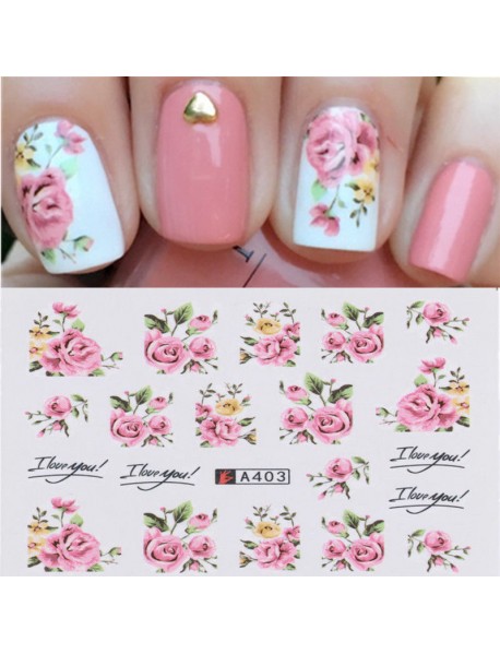 Water stickers Roses 